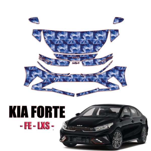 2022-2023 Kia Forte FE, LXS- PPF Kit Pre Cut Paint Protection Kit – Partial Front