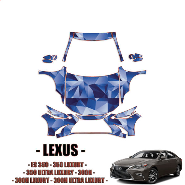 2019-2024 Lexus ES 350 PPF Pre Cut Paint Protection Kit – Full Front