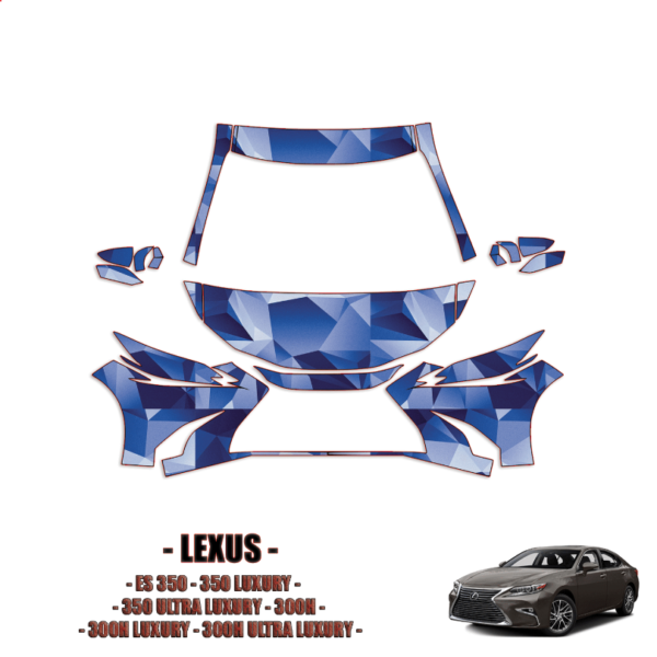 2019-2024 Lexus ES PPF Kit Pre Cut Paint Protection Kit – Partial Front