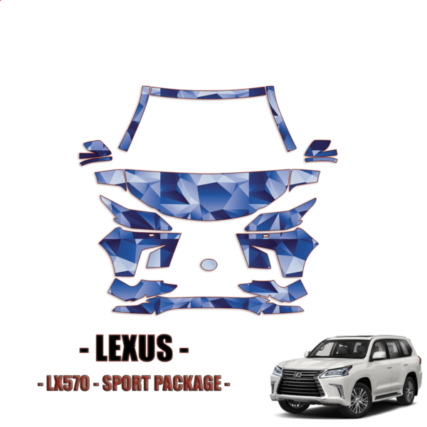 2020-2021 Lexus LX570 Sport PPF Kit PreCut Paint Protection Kit – Partial Front