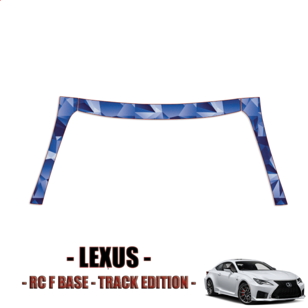 2020-2023 Lexus RC F Base, Track Edition Paint Protection Kit (PPF) – A-Pillars + Rooftop