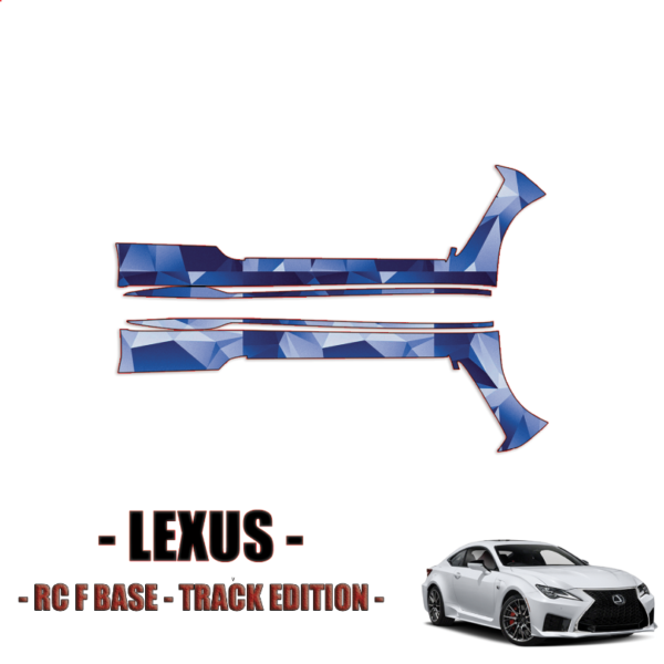 2020-2023 Lexus RC F Base, Track Edition Precut Paint Protection Film – Rocker Panels