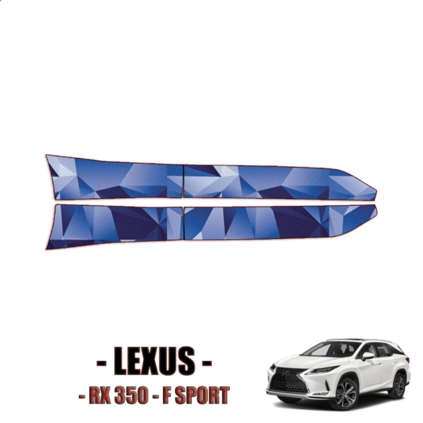 2020-2022 Lexus RX 350 F-Sport Precut Paint Protection Film- Rocker Panels