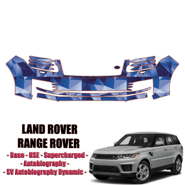 2018-2022 Land Rover Range Rover Sport Pre-Cut Paint Protection Kit – Front Bumper