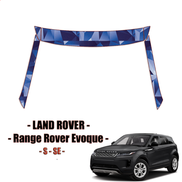 2020-2023 Land Rover Range Rover Evoque S, SE Paint Protection Kit A Pillars+Rooftop