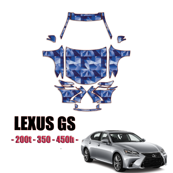 2016-2023 Lexus GS 200t, 350, 450h Precut Paint Protection Kit – Full Front + A Pillars + Rooftop