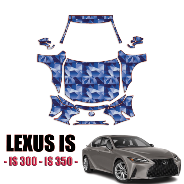 2021-2024 Lexus IS – IS300, IS350  Pre Cut Paint Protection Kit-Full Front +A Pillars + Rooftop