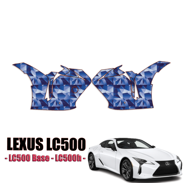 2018 – 2024 Lexus LC500 Precut Paint Protection Kit (PPF) – Front Bumper