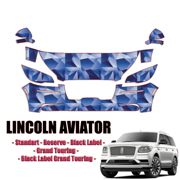 2020-2024 Lincoln Aviator Precut Paint Protection PPF Kit – Partial Front