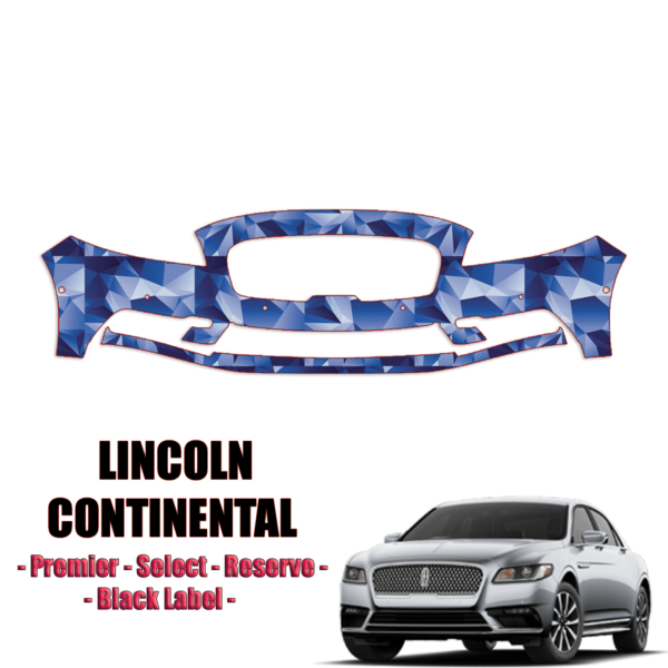 2017-2023 Lincoln Continental – Premier, Select, Reserve, Black Label  Precut Paint Protection Kit – Front Bumper