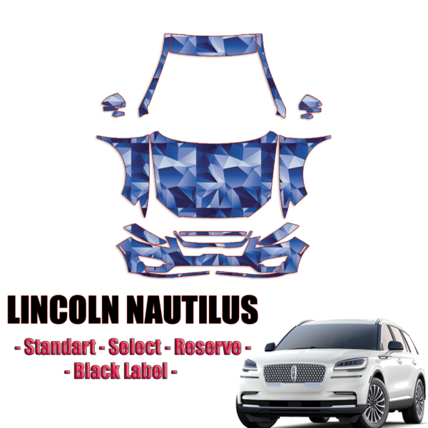 2019-2023 Lincoln Nautilus Pre Cut Paint Protection Kit – Full Front + A Pillars + Rooftop