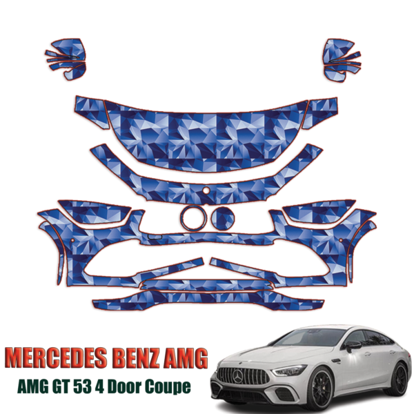 2019-2023 Mercedes-Benz AMG GT53 Precut Paint Protection Kit (PPF) – Partial Front