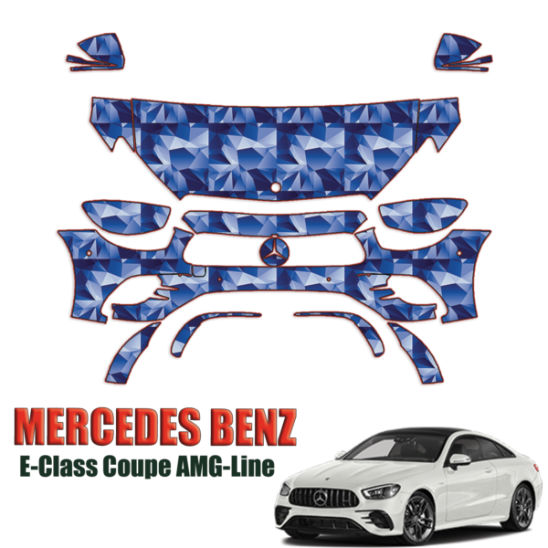 2021-2024 Mercedes Benz E-Class Coupe AMG-Line Precut Paint Protection Kit – Partial Front