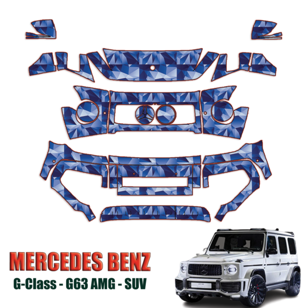 2019-2024 Mercedes Benz G-Class Precut Paint Protection Kit (PPF) – Partial Front
