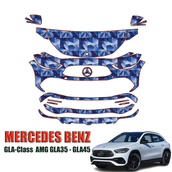 2020-2023 Mercedes Benz AMG GLA-Class Precut Paint Protection Kit Partial Front
