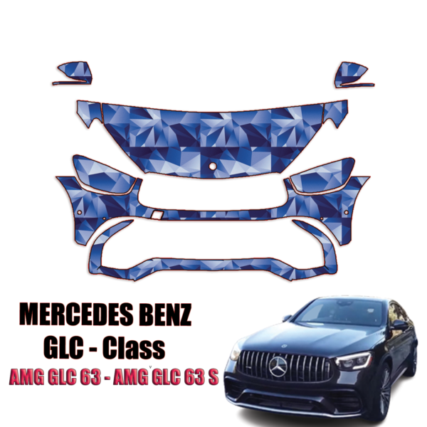 2020-2023 Mercedes-Benz GLC-Class AMG GLC63 Precut Paint Protection Kit – Partial Front