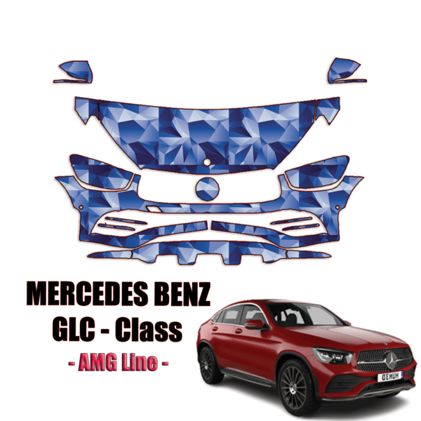 2020-2023 Mercedes-Benz GLC-Class AMG Line PPF Kit Pre Cut Paint Protection Kit – Partial Front