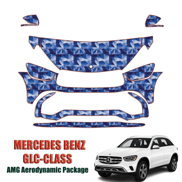 2020-2023 Mercedes-Benz GLC AMG Precut Paint Protection Kit (PPF) – Partial Front