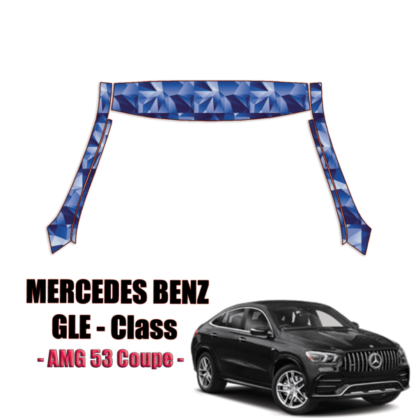 2021-2024 Mercedes-Benz GLE-Class GLE53 Precut Paint Protection Kit – A Pillars + Rooftop