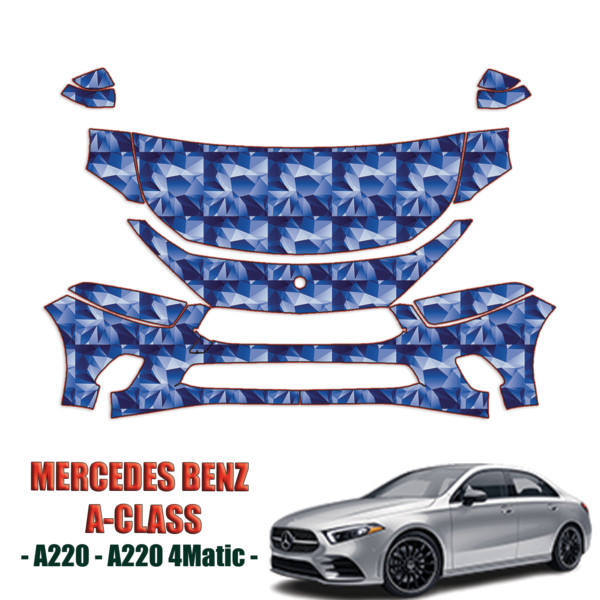 2019-2023 Mercedes-Benz A-Class A220 – A220 4Matic Paint Protection Kit – Partial Front