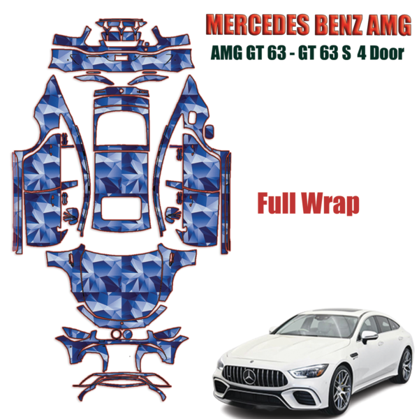 2019-2023 Mercedes-Benz AMG GT63 Precut Paint Protection Kit – Full Wrap Vehicle