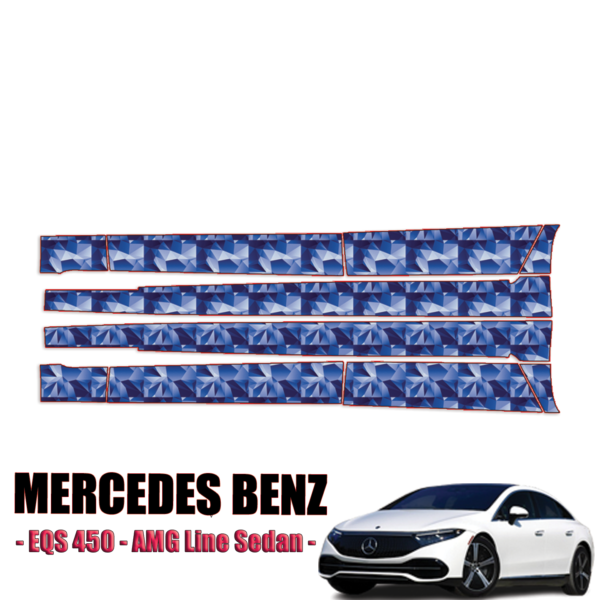 2022-2023 Mercedes-Benz EQS 450 – AMG Line Sedan Precut Paint Protection Kit – Rocker Panels