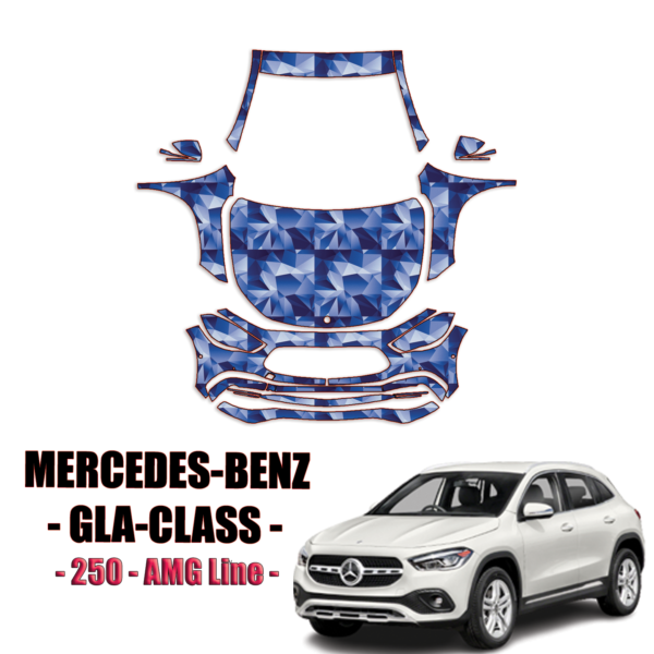 2020-2023 Mercedes-Benz GLA-Class Precut Paint Protection Kit (PPF)- Full Front