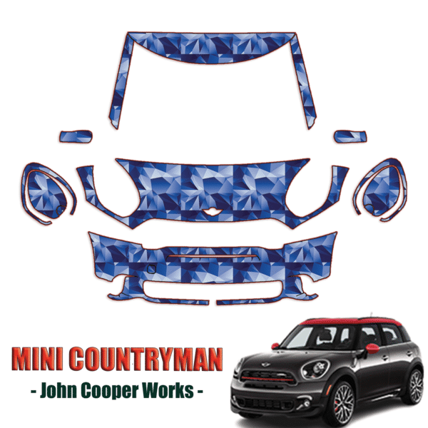 2011-2016 Mini Countryman John Cooper Works Precut Paint Protection PPF Kit – Partial Front
