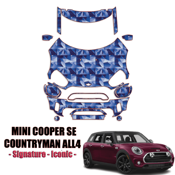 2021-2022 Mini Cooper SE Countryman ALL4 Pre Cut Paint Protection Kit Full Front