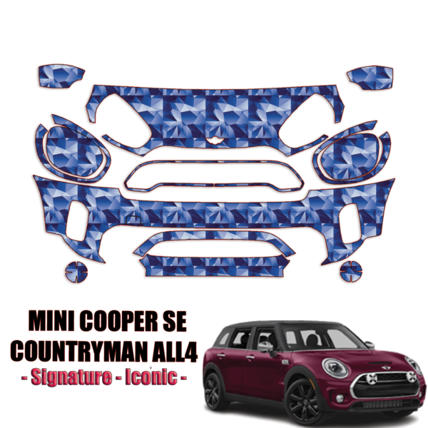2021-2022 Mini Cooper SE Countryman ALL4 Pre Cut Paint Protection Kit Partial Front