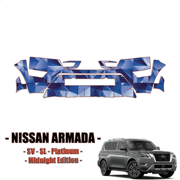 2021-2024 Nissan Armada Precut Paint Protection Kit – Front Bumper