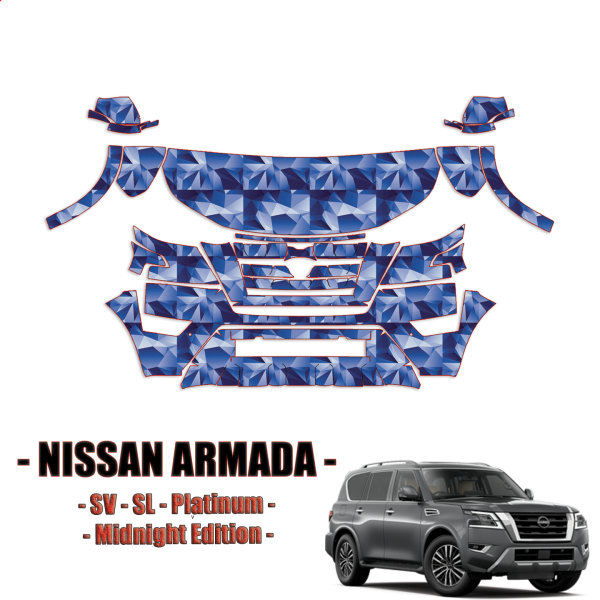 2021-2024 Nissan Armada Precut Paint Protection Kit – Partial Front