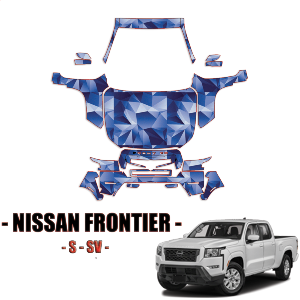 2022-2024 Nissan Frontier S, SV  Pre Cut Paint Protection Kit-Full Front