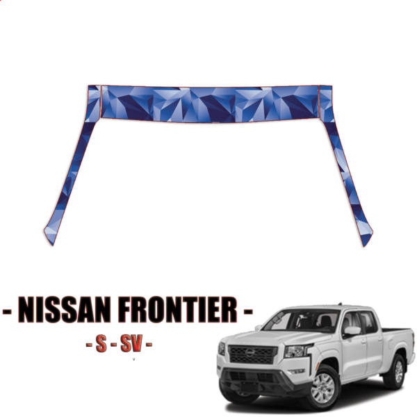 2022-2024 Nissan Frontier S, SV – Paint Protection Kit A Pillars + Rooftop