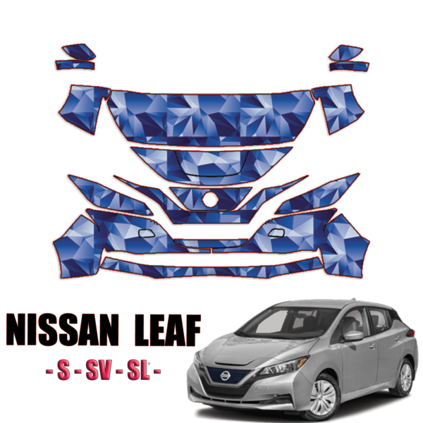 2018-2023 Nissan Leaf Precut Paint Protection Kit – Partial Front