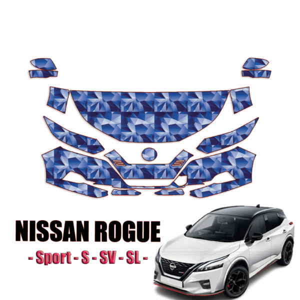 2020-2023 Nissan Rogue Sport – S, SV, SL – PPF Kit Precut Paint Protection Kit – Partial Front