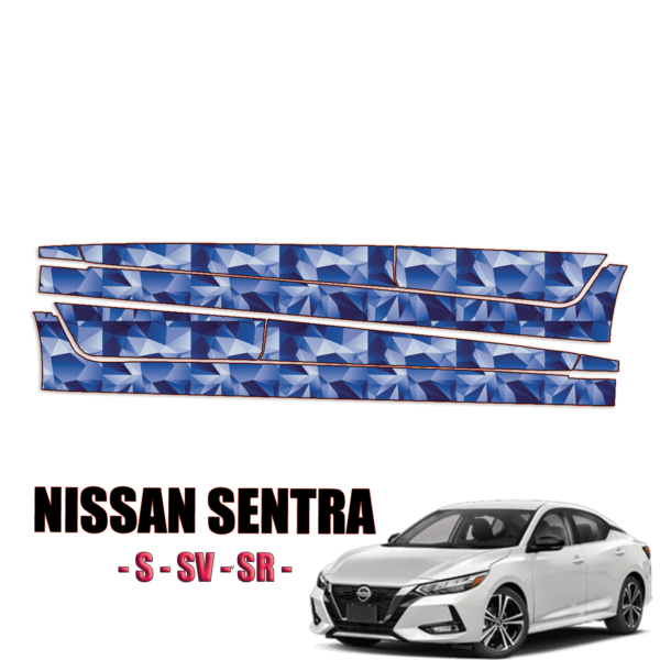2020-2023 Nissan Sentra – S, SV, SR – Precut Paint Protection Kit Rocker Panels