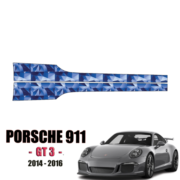 2014-2016 Porsche 911 GT3 Precut Paint Protection Film – Rocker Panels