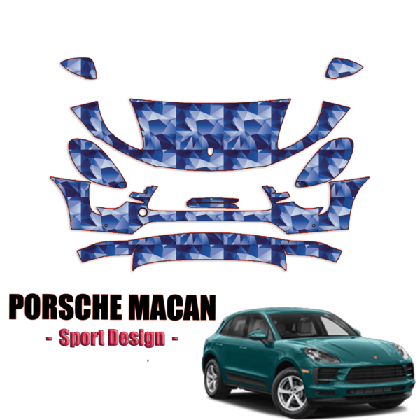 2019-2021 Porsche Macan – Sport Design Pre Cut Paint Protection Kit – Partial Front