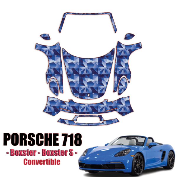2017-2024 Porsche 718 Boxster Precut Paint Protection Kit – Full Front+