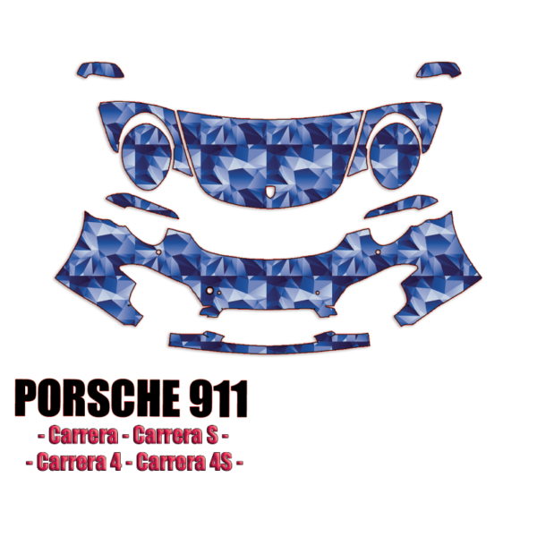 2013-2016 Porsche 911 Carrera Precut Paint Protection Kit – Partial Front