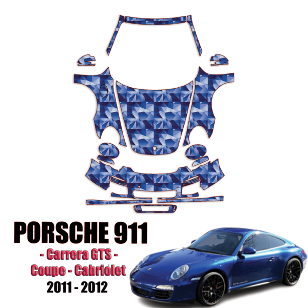 2011-2012 Porsche 911 Carrera GTS Precut Paint Protection Kit – Full Front+