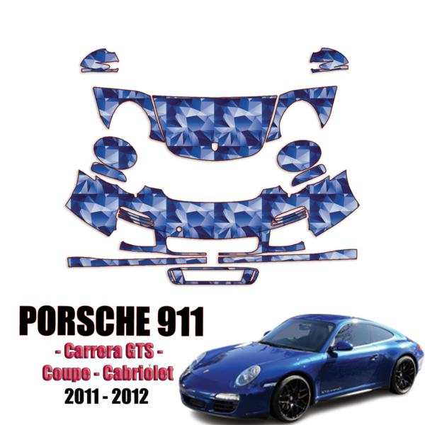 2011-2012 Porsche 911 Carrera GTS Precut Paint Protection Kit – Partial Front
