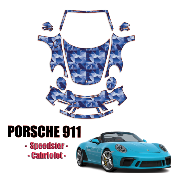 2019-2020 Porsche 911 Speedster Cabriolet Precut Paint Protection Kit – Full Front+
