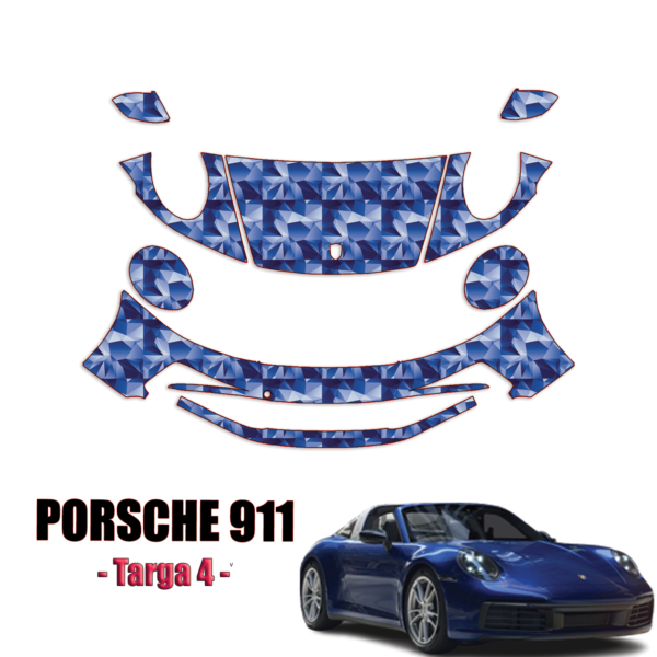 2021-2024 Porsche 911 Targa 4 Precut Paint Protection Kit – Partial Front