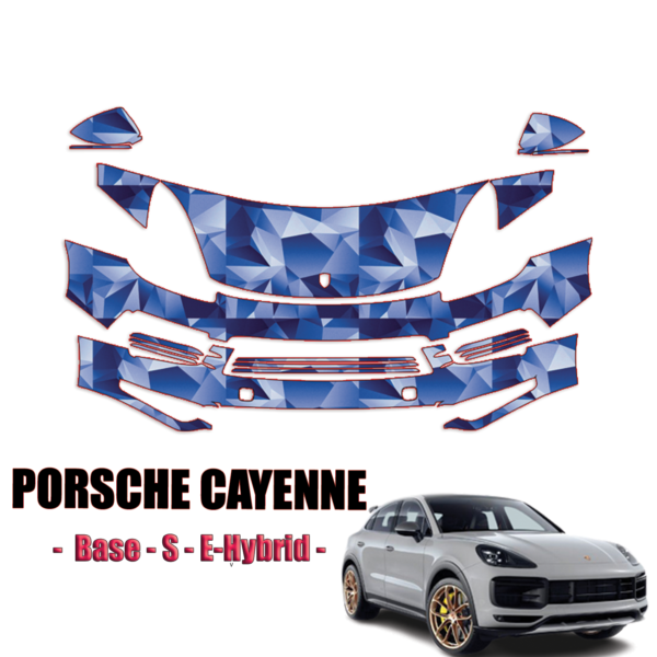 2019-2023 Porsche Cayenne Precut Paint Protection Kit – Partial Front