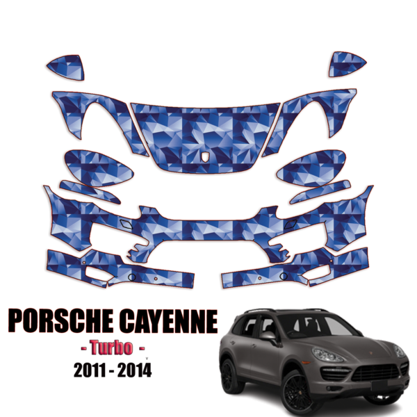 2011-2014 Porsche Cayenne – Turbo  Pre Cut Paint Protection Kit – Partial Front