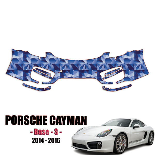 2014 – 2016 Porsche Cayman – Base, S Precut Paint Protection Kit – Front Bumper