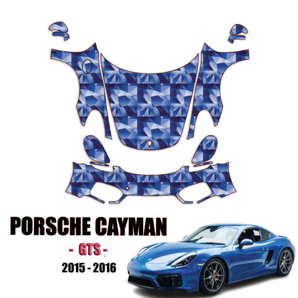 2015 – 2016 Porsche Cayman – GTS Pre Cut Paint Protection Kit – Full Front +A Pillars + Rooftop