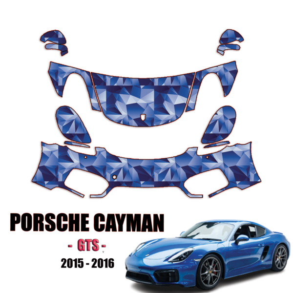 2015-2016 Porsche Cayman – GTS Pre Cut Paint Protection Kit – Partial Front